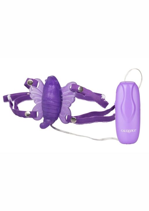 Venus Butterfly II Strap-On with Wired Remote Control - Purple