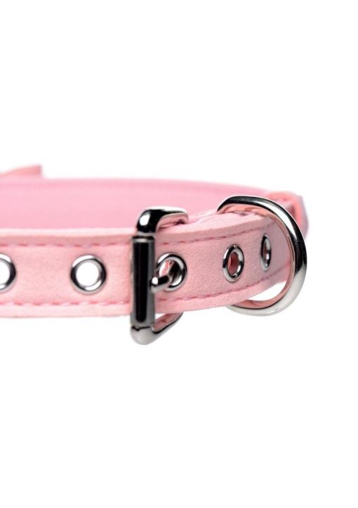 Master Series Sugar Kitty Cat Bell Collar - Pink/Silver - Image 3