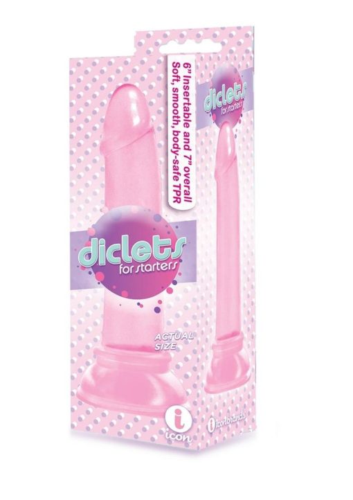 The 9`s - Diclets Jelly Dildo 7in - Pink - Image 2