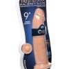 FleshStixxx Dual Density Silicone Bendable Dildo 9in - Caramel - Image 4