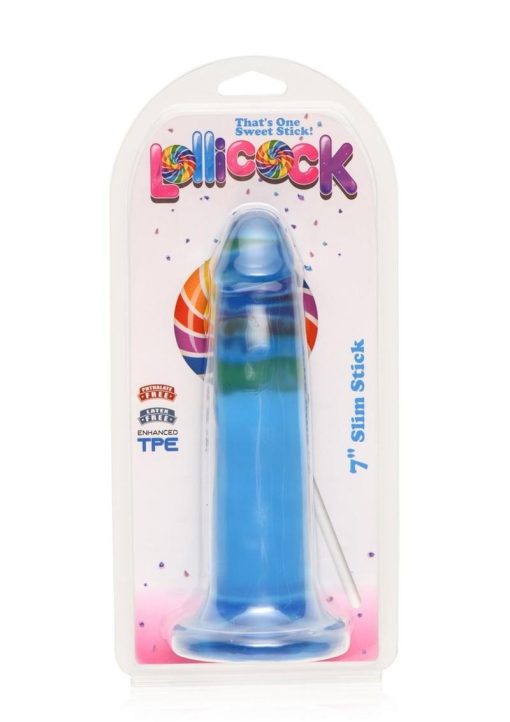Lollicock Slim Stick Dildo 7in - Berry Ice - Image 2