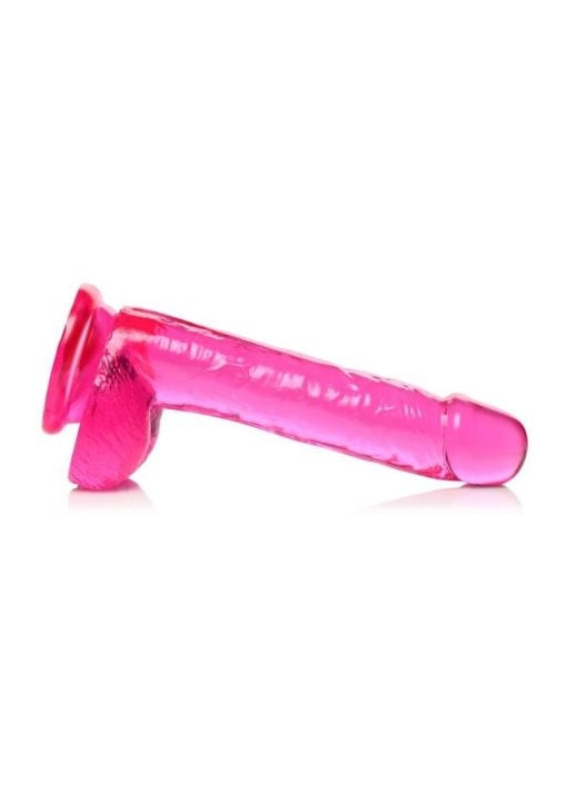 Lollicock Slim Stick Dildo with Balls 7in - Cherry Ice - Image 3