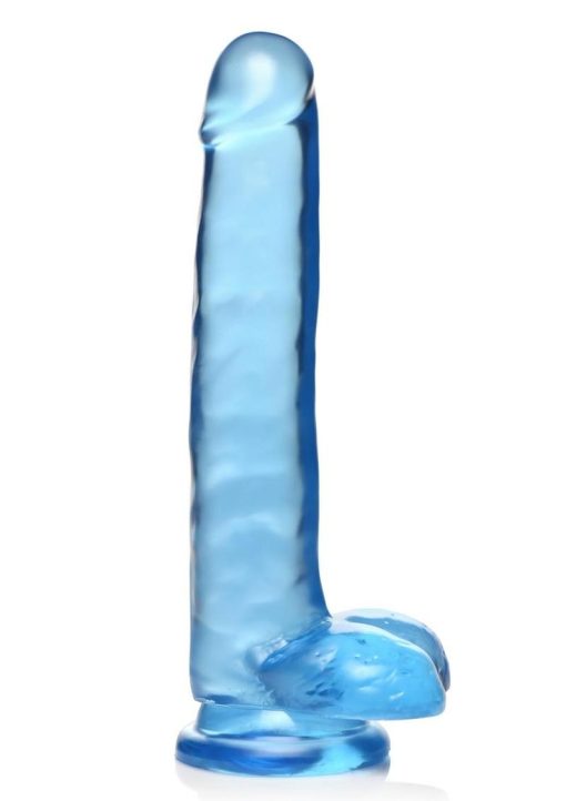 Lollicock Slim Stick Dildo with Balls 8in - Berry Ice