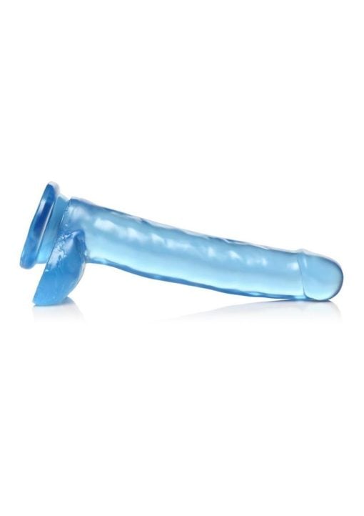 Lollicock Slim Stick Dildo with Balls 8in - Berry Ice - Image 3