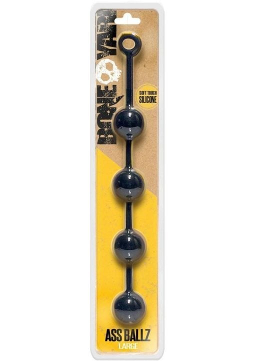 Boneyard Ass Ballz Silicone Anal Beads Large - Black - Image 2