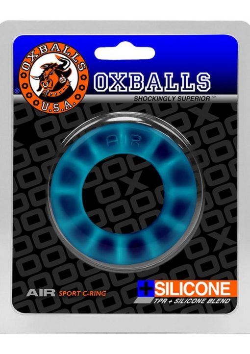 Oxballs Air Silicone Sport Cock Ring - Blue - Image 2