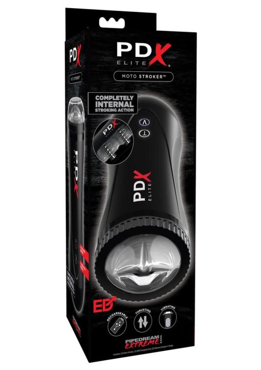 PDX Elite Moto Stroker Masturbator - Black - Image 2