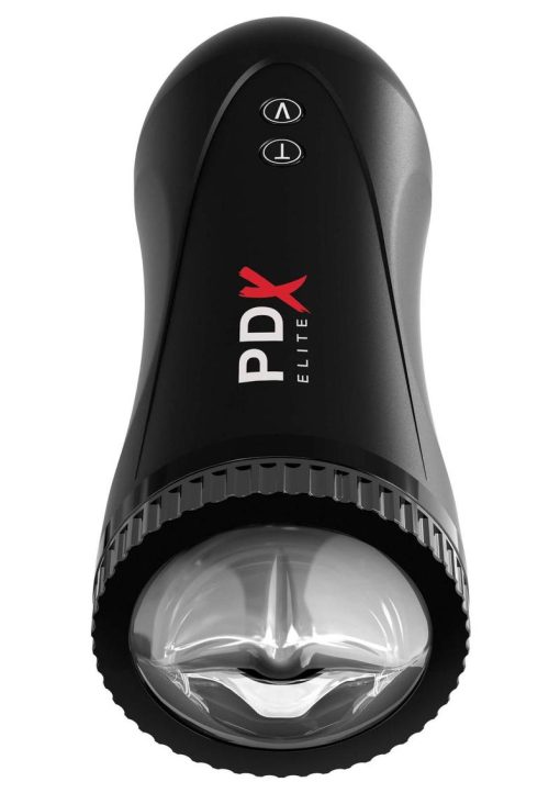 PDX Elite Moto Stroker Masturbator - Mouth - Black