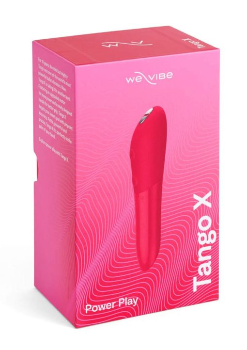 We-Vibe Tango X Rechargeable Clitoral Mini Bullet Vibrator - Cherry Red - Image 2