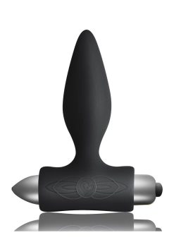 Petite Sensations Silicone Vibrating Anal Plug - Black