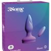 3Some Wall Banger Silicone Rechargeable Remote Control Anal Plug - Purple - Image 2
