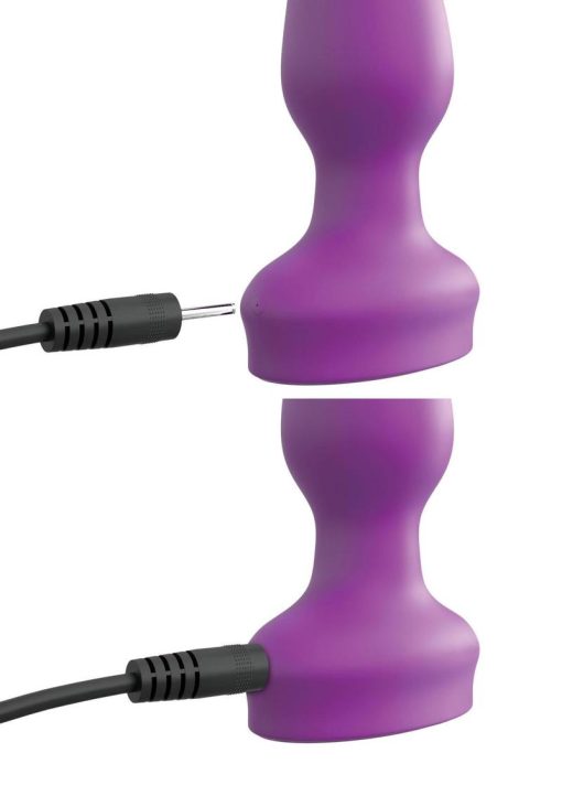 3Some Wall Banger Silicone Rechargeable Remote Control Anal Plug - Purple - Image 3
