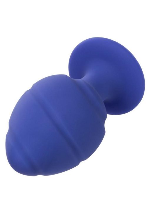 Cheeky Silicone Textured Anal Plugs Large/Small (Set of 2) - Purple - Image 3