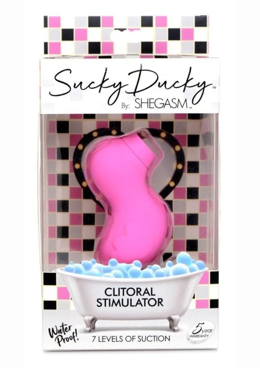 Inmi Shegasm Sucky Ducky Silicone Rechargeable Clitoral Stimulator - Pink - Image 2