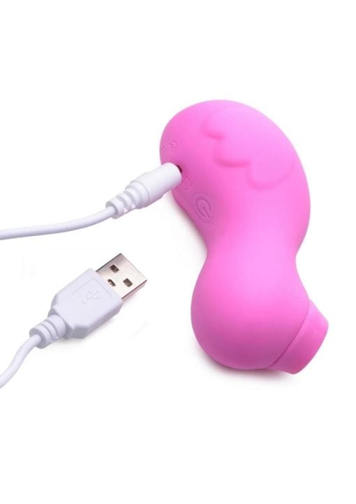 Inmi Shegasm Sucky Ducky Silicone Rechargeable Clitoral Stimulator - Pink - Image 4