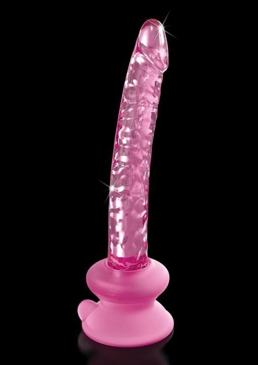 Icicles No 86 Glass Wand With Bendable Silicone Suction Cup - Pink - Image 3