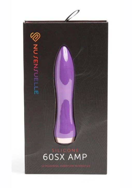 Nu Sensuelle 60SX AMP Silicone Rechargeable Bullet - Purple/Rose Gold - Image 2