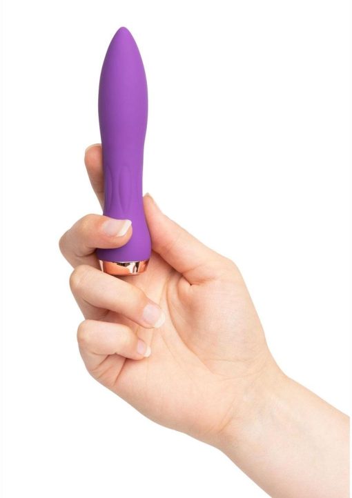 Nu Sensuelle 60SX AMP Silicone Rechargeable Bullet - Purple/Rose Gold - Image 3