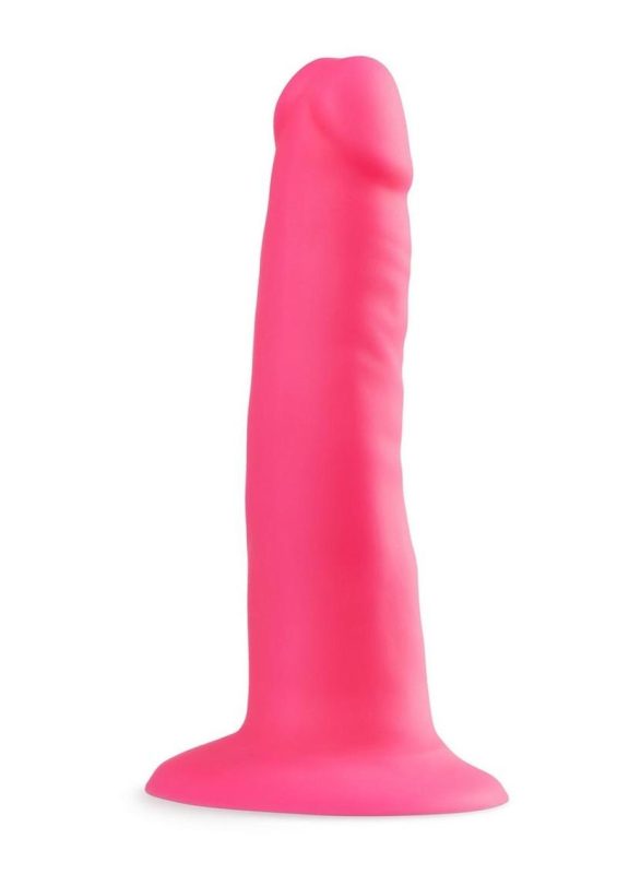 Neo Elite Silicone Dual Density Dildo 6in - Pink