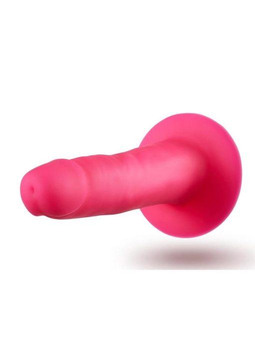 Neo Elite Silicone Dual Density Dildo 6in - Pink - Image 3