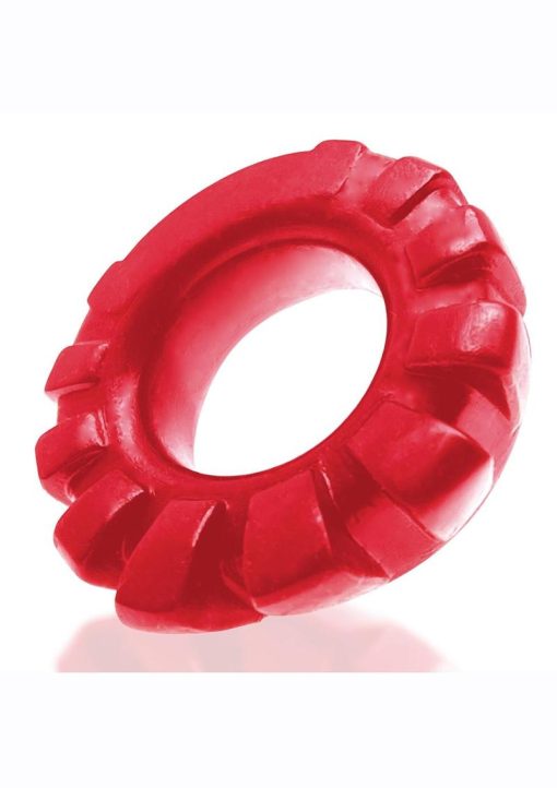 Cock-Lug Silicone Lugged Cock Ring - Red - Image 4