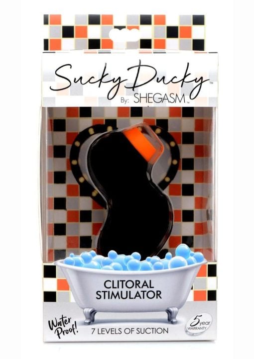 Inmi Shegasm Sucky Ducky Silicone Rechargeable Clitoral Stimulator - Black - Image 2