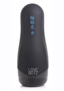 LoveBotz Handheld Milker Rechargeable 15X Sucking Masturbator - Black