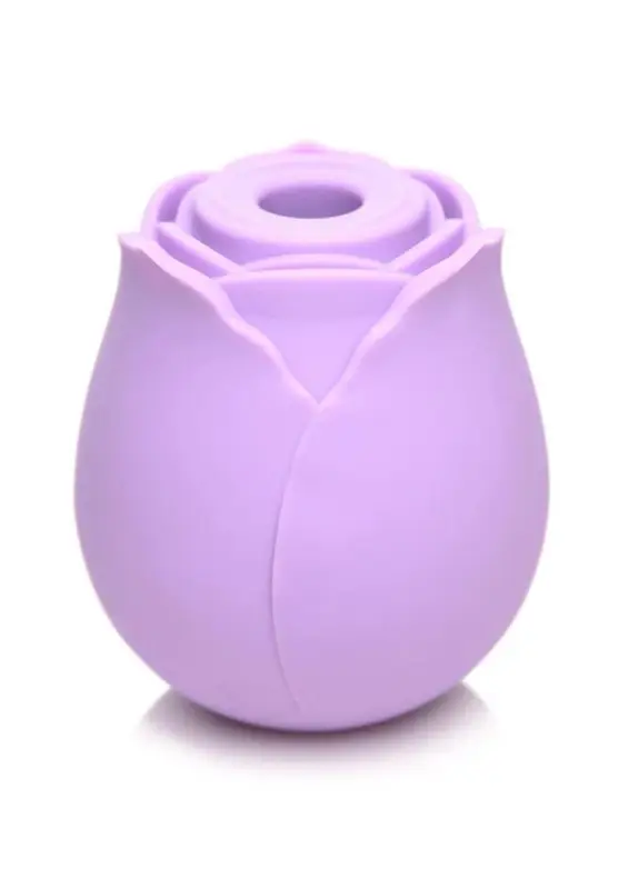 Inmi Bloomgasm Rose 10X Silicone Rechargeable Clitoral Stimulator - Purple