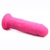 Strap U Power Player 28X Vibrating Silicone Rechargeable Dildo 6.5in With Remote Control - Pink - Image 3