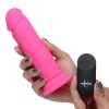 Strap U Power Player 28X Vibrating Silicone Rechargeable Dildo 6.5in With Remote Control - Pink - Image 4