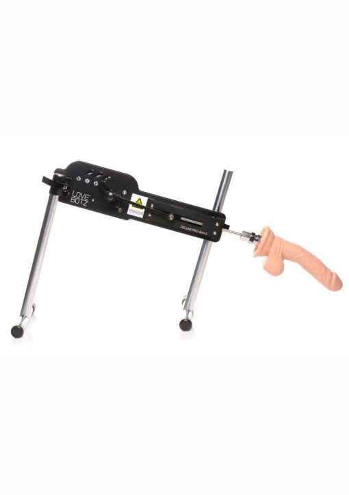 LovBotz Deluxe Pro-Bang Sex Machine with Remote Control - Black - Image 3