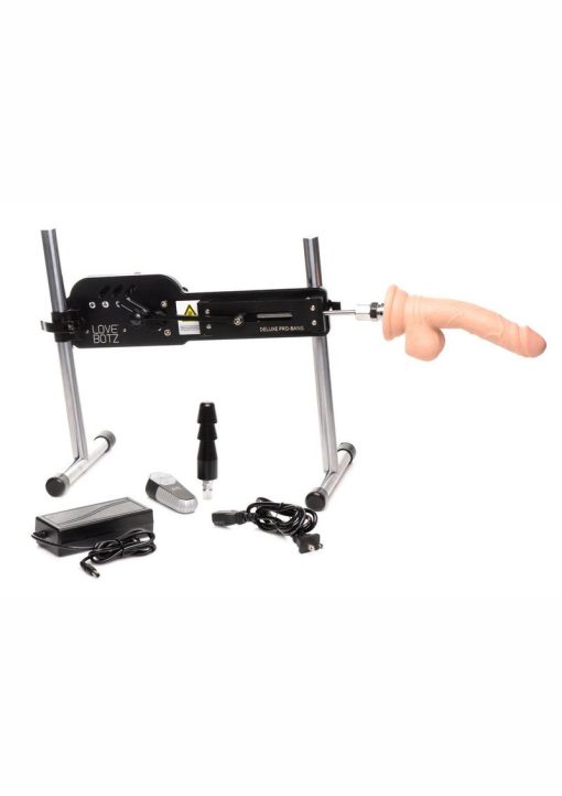 LovBotz Deluxe Pro-Bang Sex Machine with Remote Control - Black - Image 4