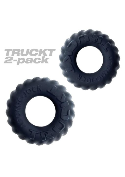 Oxballs Truckt Plus+ Silicone Cock Ring (2 pack) - Night Edition - Image 3