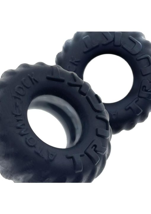 Oxballs Truckt Plus+ Silicone Cock Ring (2 pack) - Night Edition - Image 4