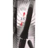 Master Series Vibrating and Thrusting Rechargeable Silicone Dildo - Black - Image 2