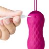 Lush Carina Rechargeable Silicone Vibrating Egg - Velvet Fuchsia - Image 3