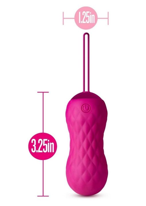 Lush Carina Rechargeable Silicone Vibrating Egg - Velvet Fuchsia - Image 4
