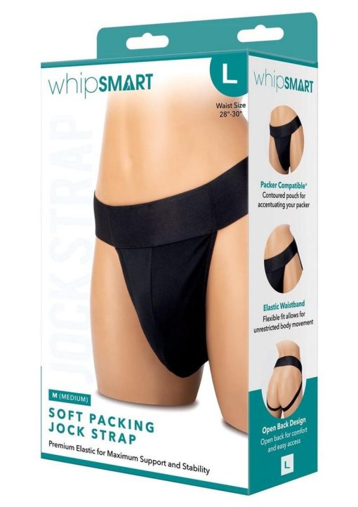 WhipSmart Soft Packing Jock Strap - Large - Black - Image 2