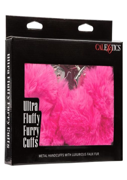 Ultra Fluffy Furry Cuffs - Pink - Image 2