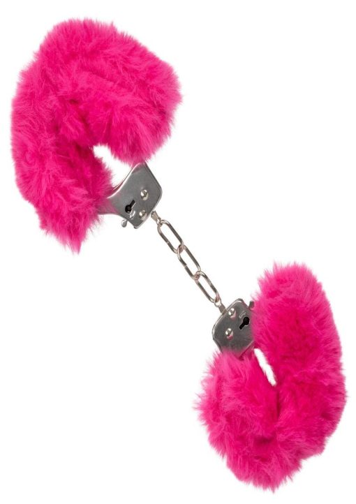 Ultra Fluffy Furry Cuffs - Pink - Image 3