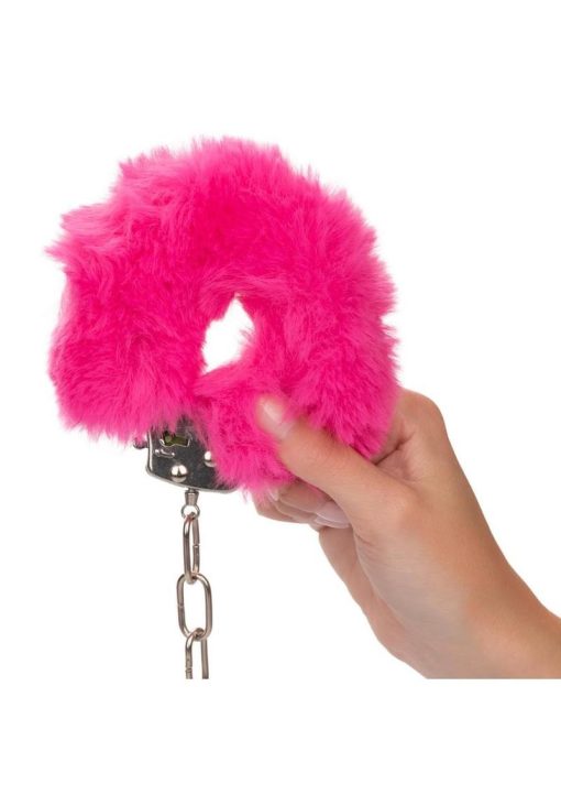 Ultra Fluffy Furry Cuffs - Pink - Image 4