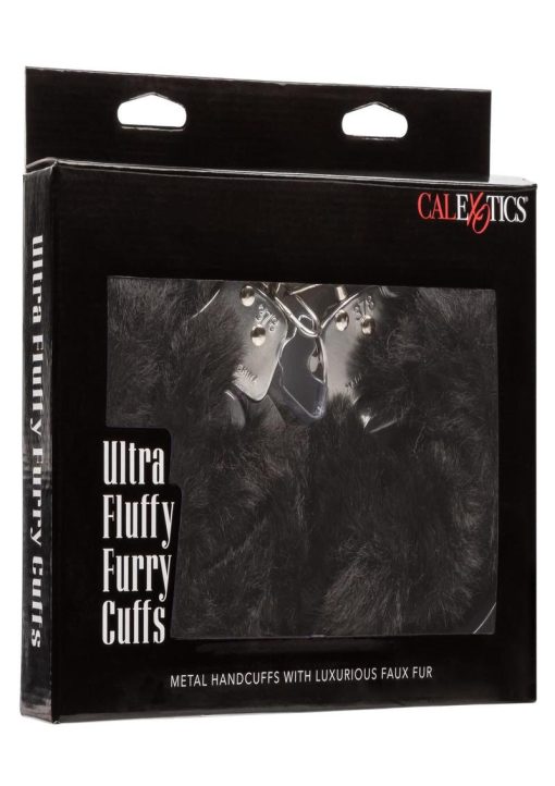 Ultra Fluffy Furry Cuffs - Black - Image 2