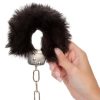 Ultra Fluffy Furry Cuffs - Black - Image 4