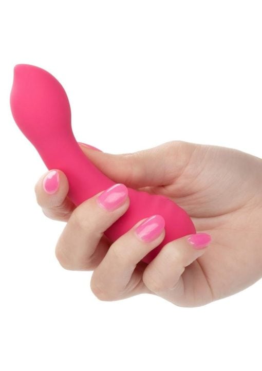 Liquid Silicone Pixies Teaser Rechargeable Vibrator - Pink - Image 4