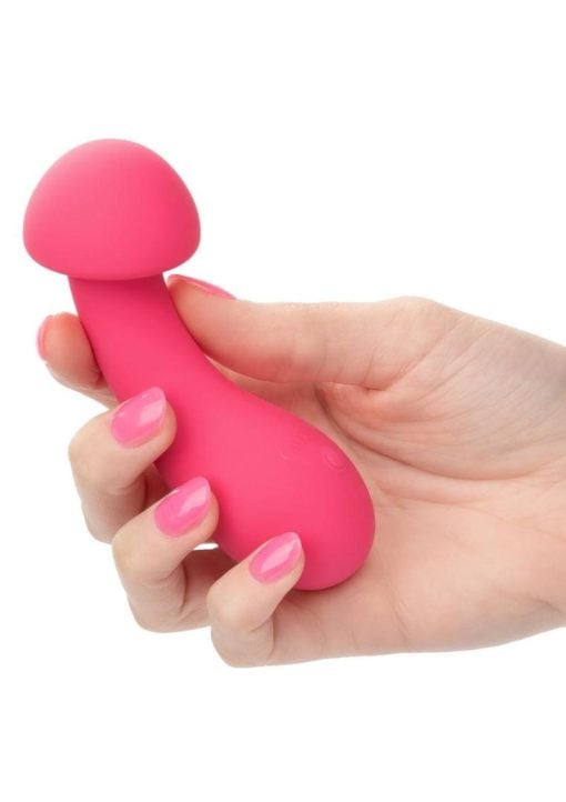 Liquid Silicone Pixies Exciter Rechargeable Vibrator - Pink - Image 4