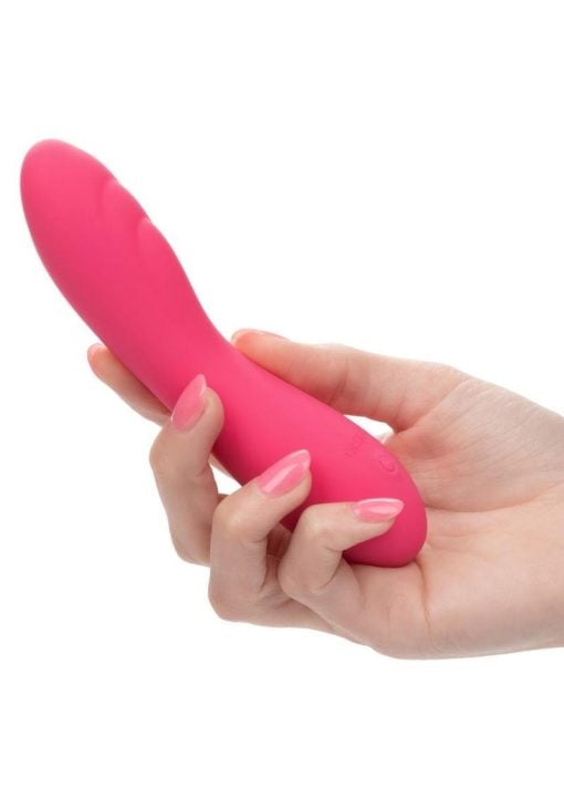 Liquid Silicone Pixies Ripple Rechargeable Vibrator - Pink - Image 4