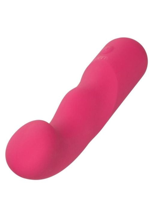 Liquid Silicone Pixies Ripple Rechargeable Vibrator - Pink - Image 3