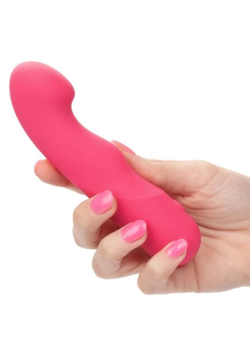 Liquid Silicone Pixies Ripple Rechargeable Vibrator - Pink - Image 4