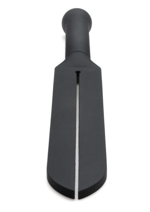 Master Series Stung Silicone Tawse Whip - Black - Image 3