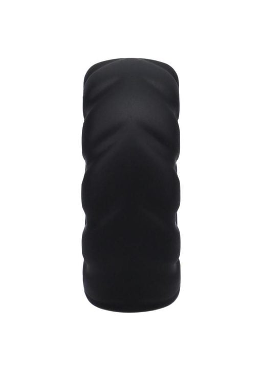 Rock Solid Fat Tire Silicone Cock Ring - Black - Image 4